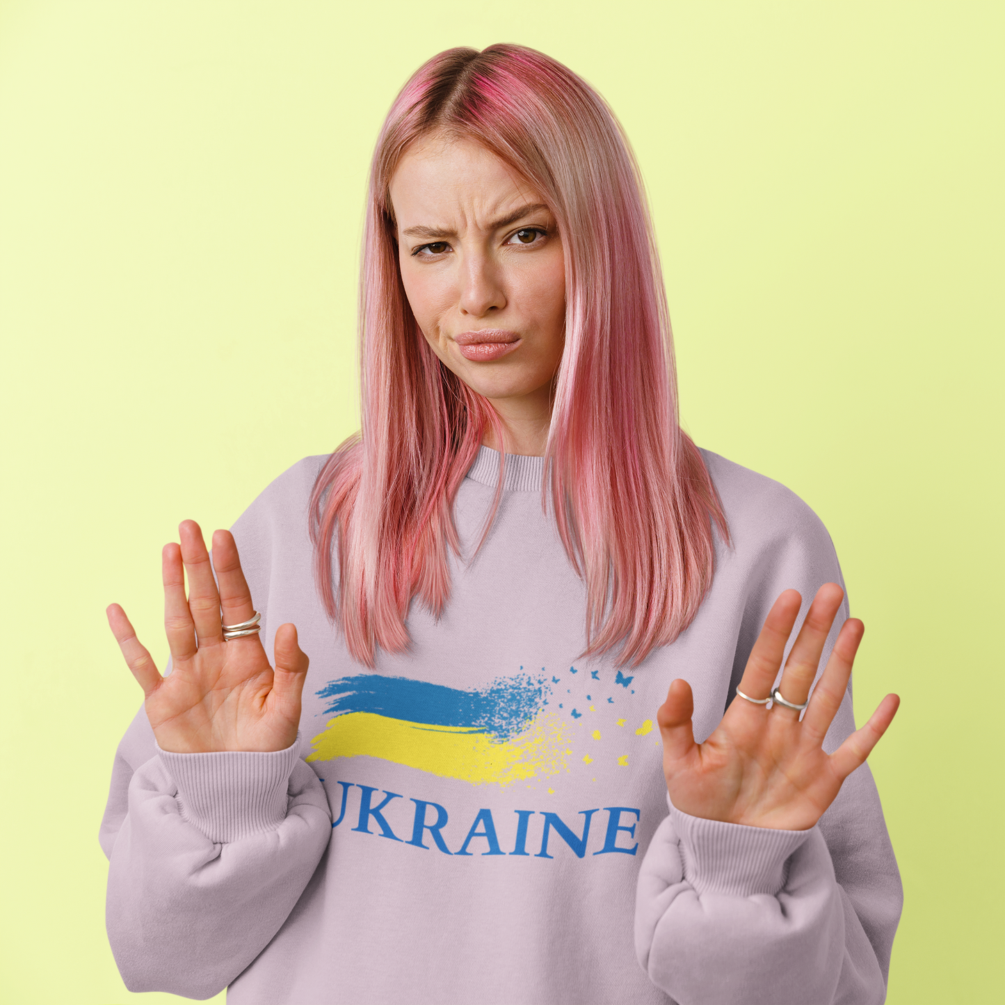 Ukrainian Flag Sweatshirt | Unisex